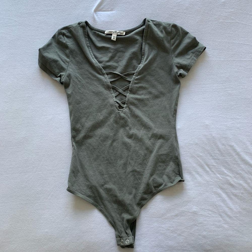 Olive green EXPRESS bodysuit